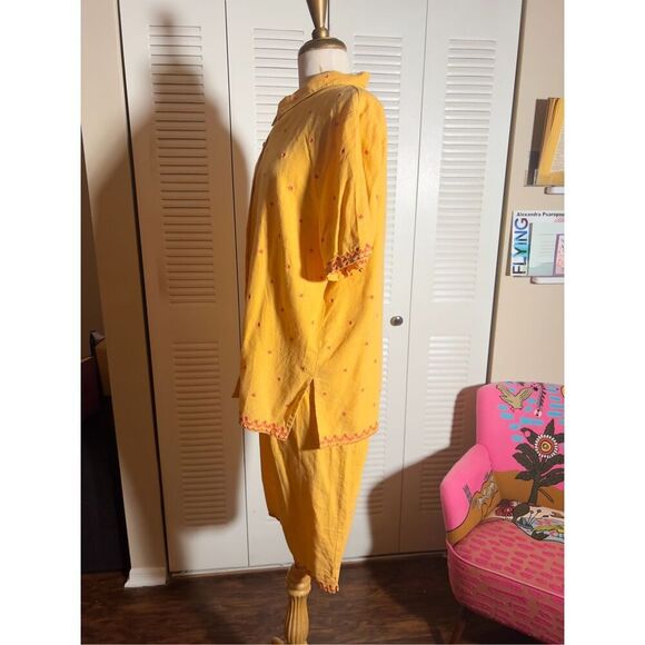 Denim & Co | Women’s | Short’s Outfit | L | Y2K Creamsicle Two Piece Set - Picture 4 of 6